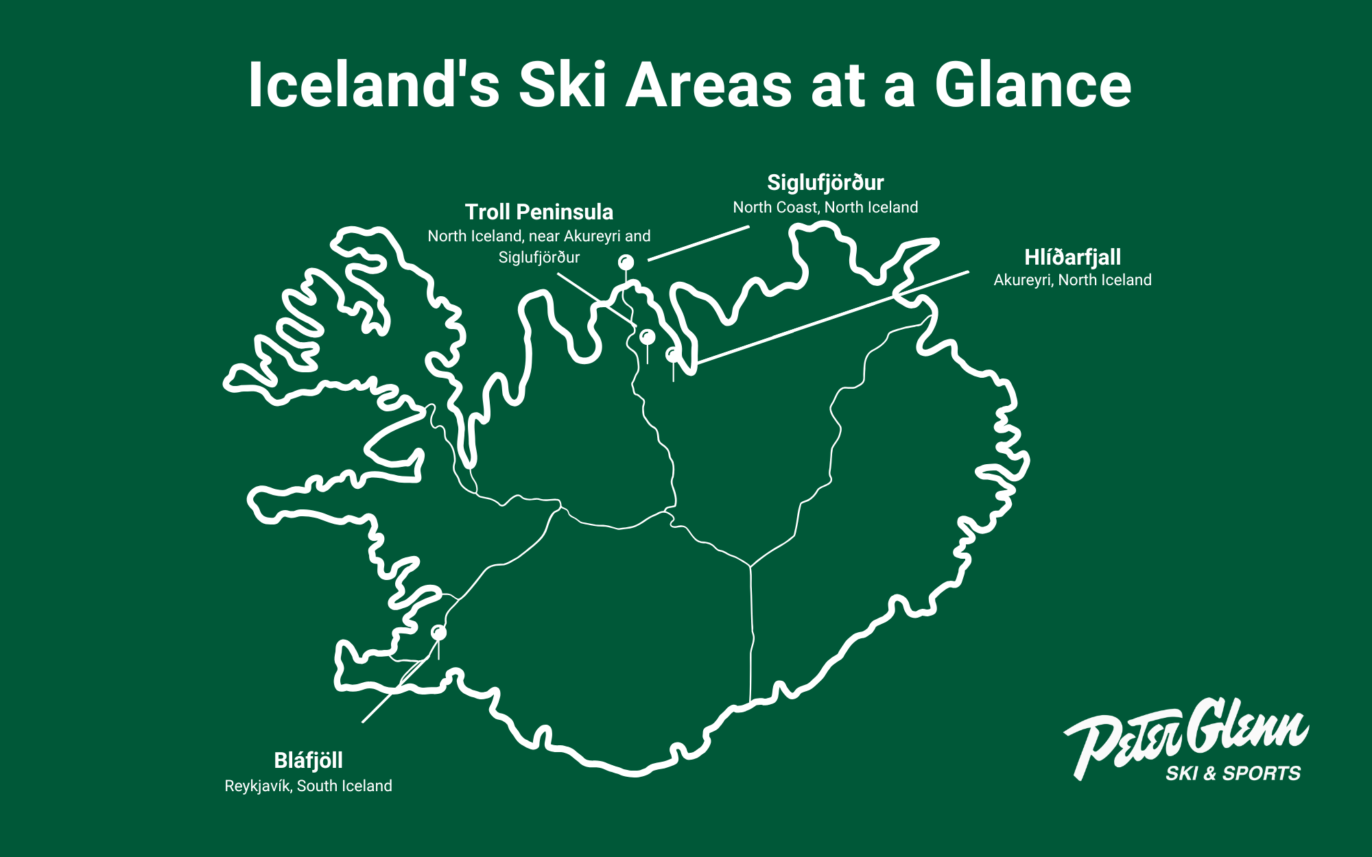 Iceland's Ski Areas at a Glance