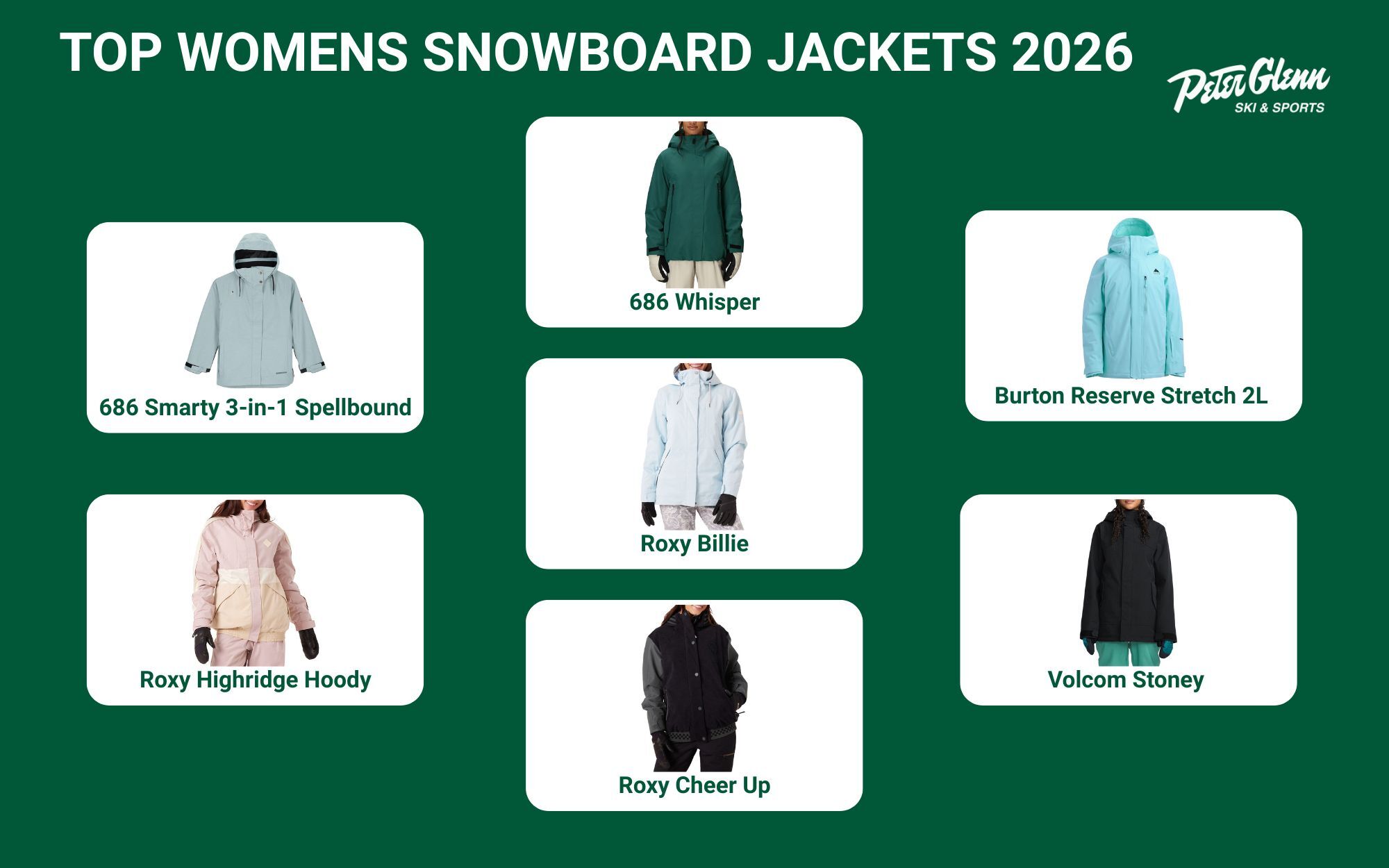 Top Womens Snowboard Jackets for 2026 7 best womens snowboard jackets for 2026 from Peter Glenn.